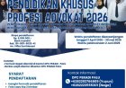 PENYELENGGARAAN PENDAFTARAN PENDIDIKAN KHUSUS PROFESI ADVOKAT (PKPA) PERHIMPUNAN ADVOKAT INDONESIA BEKERJASAMA DENGAN UNIVERSITAS TADULAKO TAHUN 2026